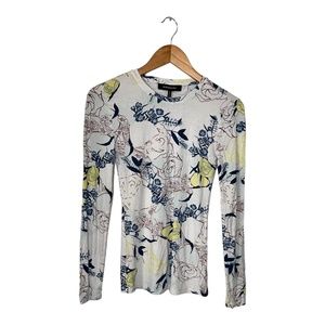 BCBGMAXAZRIA | Floral Long Sleeve T-Shirt | Size: XS